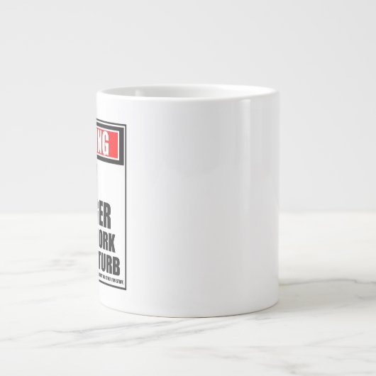 Waarschuwing HR Manager hard op het werk stoort ni Grote Koffiekop (Voorkant)