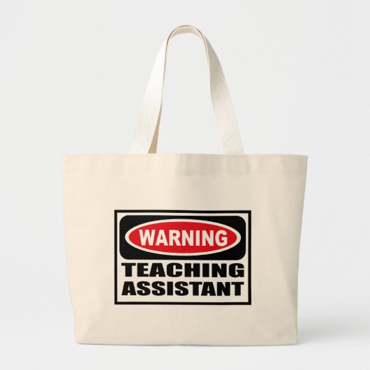 Waarschuwing: HULPMIDDELENtas Grote Tote Bag (Voorkant)
