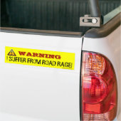 WAARSCHUWING I OVERSCHRIJDT VAN WEGRAGE BUMPERSTICKER (Op Truck)