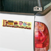 WAARSCHUWING I rem VOOR Chocolate Chibi - Bumpersticker (Op Truck)