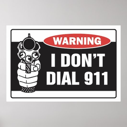 Waarschuwing - ik bel niet 911 - Poster (Voorkant)