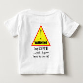 Waarschuwing! Ik ben Cute en ik weet hoe ik het mo (Achterkant)