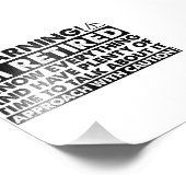 Waarschuwing Ik ben gepensioneerd Grappig pensioen Foto Afdruk (Hoek)