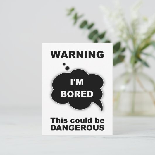 WAARSCHUWING - Ik ben gestreden Briefkaart (Staand voorkant)