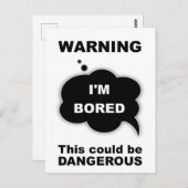 WAARSCHUWING - Ik ben gestreden Briefkaart (Voorkant / Achterkant)