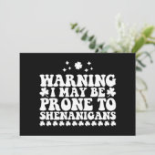 Waarschuwing: ik ben mogelijk gevoelig voor Shenan Kaart (Staand voorkant)