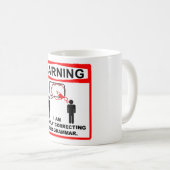 Waarschuwing: Ik corrigeer je grammatica. Koffiemok (Voorkant rechts)
