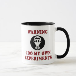 Waarschuwing Ik Doe Mijn Eigen Experimenten - Grap Mok