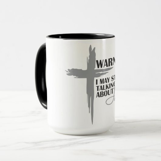 Waarschuwing: ik ga het hebben over Jezus Mok (Voorkant links)