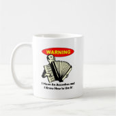 Waarschuwing! Ik heb een cordion Koffiemok (Links)