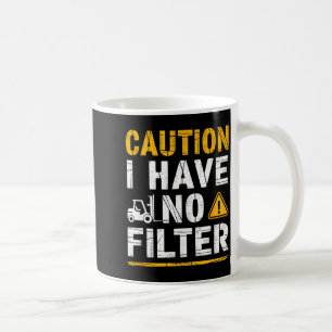 Waarschuwing ik heb een filter grapjurk sarcastisc koffiemok