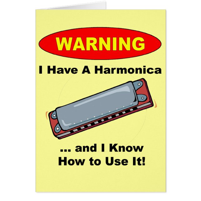 Waarschuwing! Ik heb een Harmonica... (Voorkant)