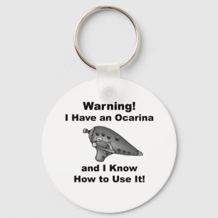 Waarschuwing! Ik heb een Ocarina Sleutelhanger