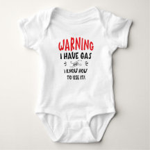 Waarschuwing Ik heb Gas... Grappige Baby
