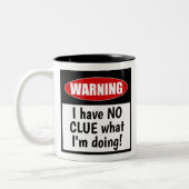 Waarschuwing: Ik heb geen idee wat ik doe! Schatti Tweekleurige Koffiemok (Links)