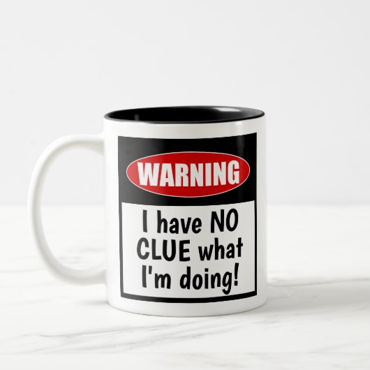 Waarschuwing: Ik heb geen idee wat ik doe! Schatti Tweekleurige Koffiemok (Links)