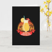 Waarschuwing Ik Heb Het Drinkpakket Gekocht  Kaart (Gele Bloem)