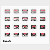 Waarschuwing Ik hou van GEEKS Sticker (Vel)