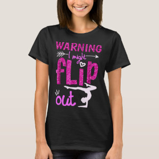 Waarschuwing: ik kan grappige Cheerleading Gymnas  T-shirt