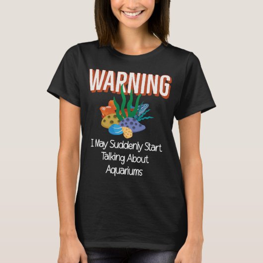 Waarschuwing Ik Kan Plotseling Beginnen Te Praten T-shirt (Voorkant)