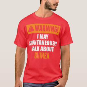 Waarschuwing Ik Kan Spontaan Praten Over Cavia T-shirt