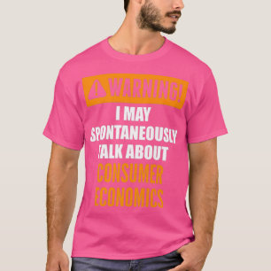 Waarschuwing Ik kan spontaan praten over de consum T-shirt