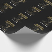 Waarschuwing Ik kan spontaan praten over tornado's Cadeaupapier (Hoek)