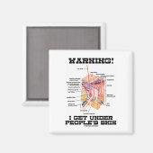 Waarschuwing! Ik kom onder de huid van mensen (der Magneet (Voorkant / Achterkant)