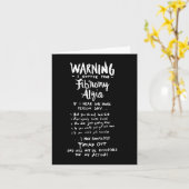 Waarschuwing Ik lijd aan fibromyalgie - Fun Fibro Kaart (Gele Bloem)