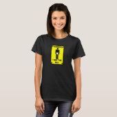 Waarschuwing Ik Plas in Bed T-shirt (Voorkant volledig)