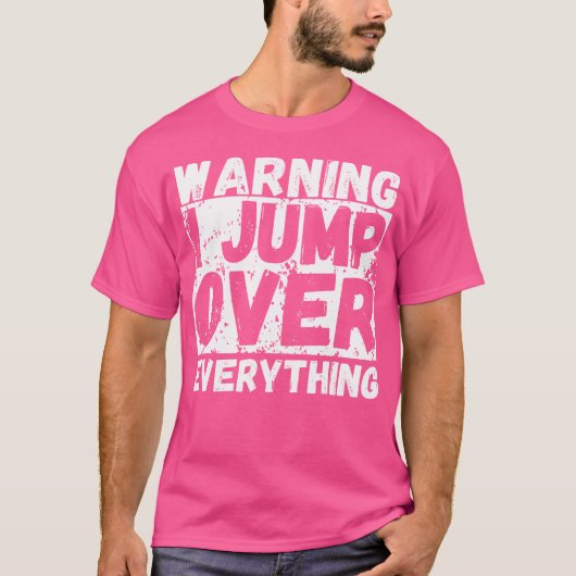 Waarschuwing Ik Spring Over Alles Freerunning Park T-shirt (Voorkant)