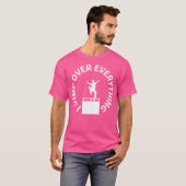 Waarschuwing Ik Spring Over Alles Parkour T-shirt (Voorkant volledig)