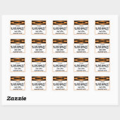 Waarschuwing! Ik weet KARAOKE. Vierkante Sticker (Vel)