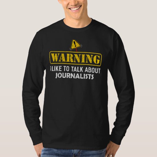Waarschuwing! Ik wil het graag hebben over journal T-shirt (Voorkant)