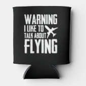 Waarschuwing Ik wil het hebben over vliegende pilo Blikjeskoeler (Voorkant)