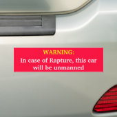 WAARSCHUWING: In het hoesje van Rapture zal deze a Bumpersticker (Op auto)