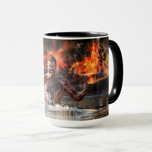 WAARSCHUWING IN WATER MOK (Voorkant rechts)