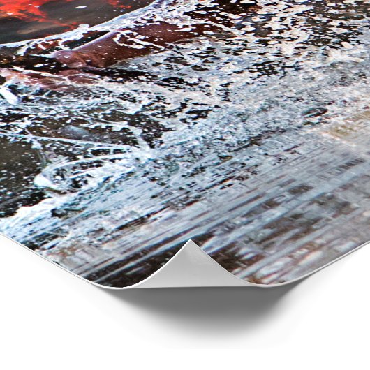 WAARSCHUWING IN WATER POSTER (Hoek)