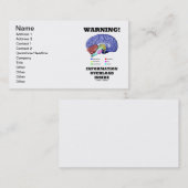 Waarschuwing! Informatie overbelasting binnenin (H Visitekaartje (Voorkant / Achterkant)