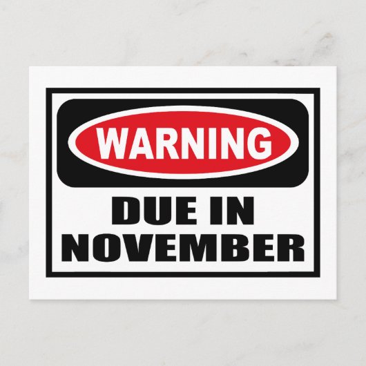 Waarschuwing INGEDIEND IN Briefkaart NOVEMBER (Voorkant)