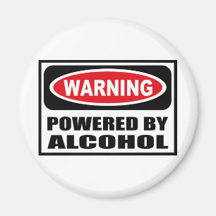 Waarschuwing INGESTELD DOOR ALCOHOL Magnet