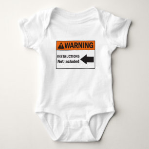 Waarschuwing Instructies niet inbegrepen Funny Bab Romper