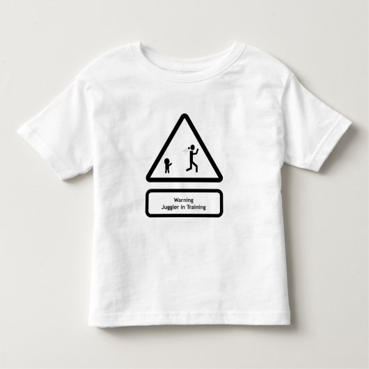 waarschuwing - jongleur kinder shirts (Voorkant)