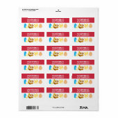 Waarschuwing kan allergenen bevatten Waarschuwing  Etiket (Full Sheet)