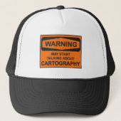Waarschuwing kan beginnen met praten over cartogra trucker pet (Voorkant)