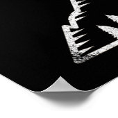 Waarschuwing! Kan beginnen met praten over geocach Poster (Hoek)