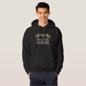 Waarschuwing! Kan beginnen met praten over geschie Hoodie (Voorkant volledig)