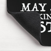 Waarschuwing! Kan beginnen met praten over geschie Muismat (Hoek)