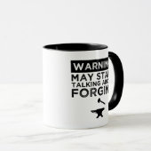 Waarschuwing! Kan beginnen met praten over het sme Mok (Voorkant rechts)