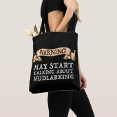 Waarschuwing! Kan beginnen met praten over mudlari Tote Bag (Dichtbij)
